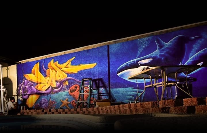 Poolside Mural
